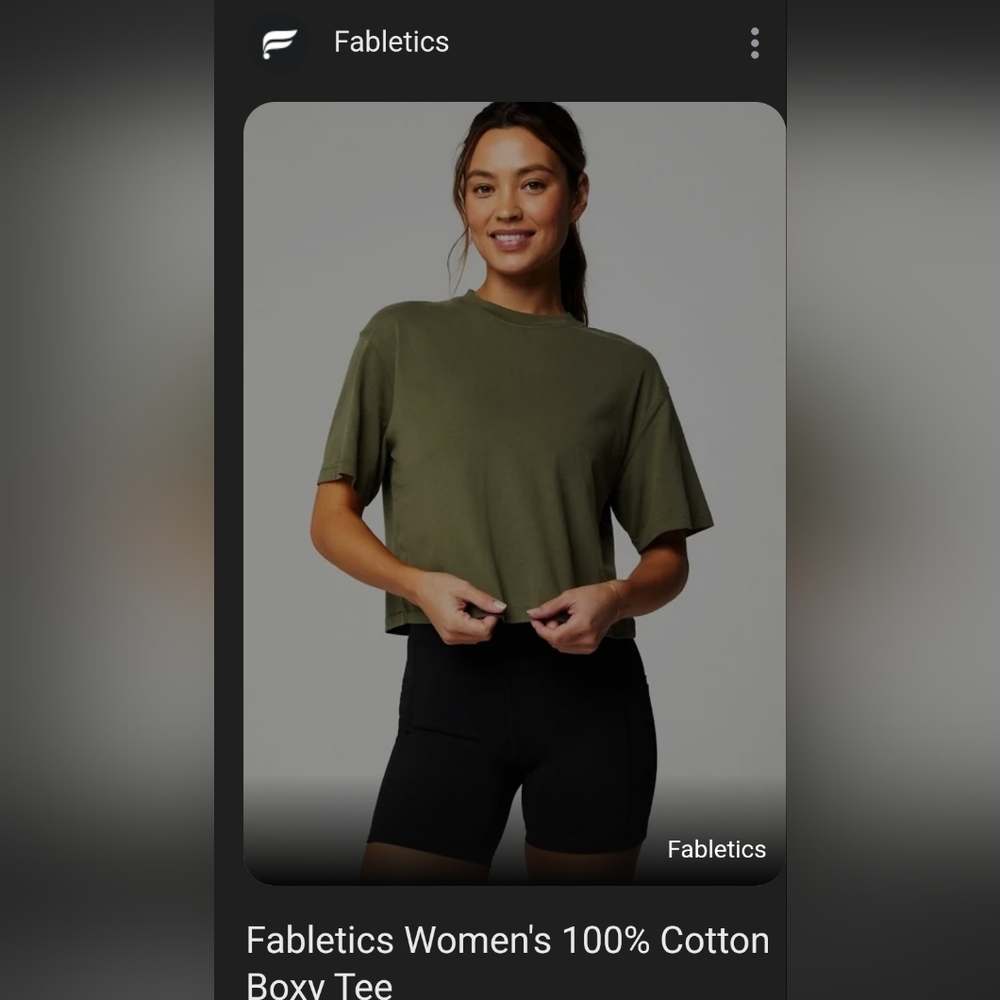 Fabletics boxy tee